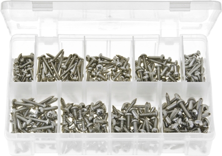 AB141 STAINLESS STEEEL SELF-TAPPING SCREWS PAN HEAD - POZI (450)
