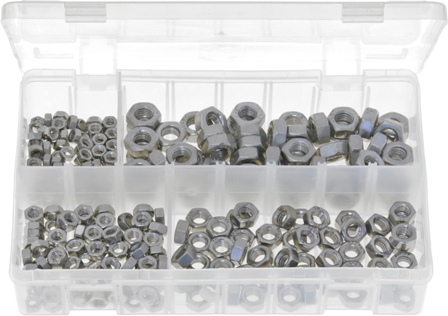 AB155 STAINLESS STEEL NUTS - METRIC (250) AB155 STAINLESS STEEL NUTS - METRIC (250)