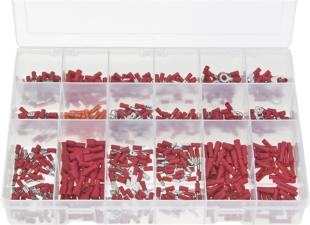 AB501 TERMINALS INSULATED - RED (600) MAX BOX