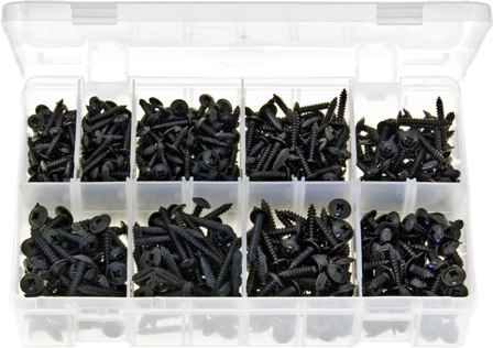 AB71 SELF-TAPPING SCREWS FLANGED - POZI BLACK (700)