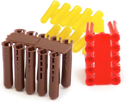 ASSORTED PACK OF PLASTIC WALL PLUGS (400)