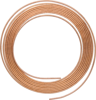 BRAKE TUBING COPPER 3/16" 25FT COIL 20 GAUGE BRAKE TUBING COPPER 3/16" 25FT COIL 20 GAUGE