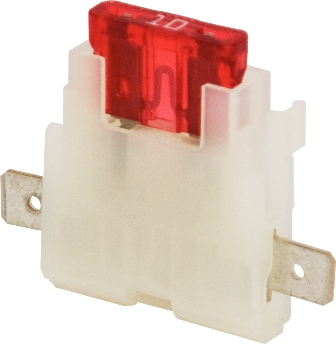STANDARD TYPE BLADE FUSE HOLDER (10) WHITE