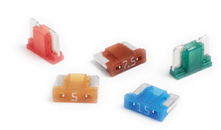 10 AMP LOW PROFILE MINI LITTLEFUSE BLADE FUSE (25) RED