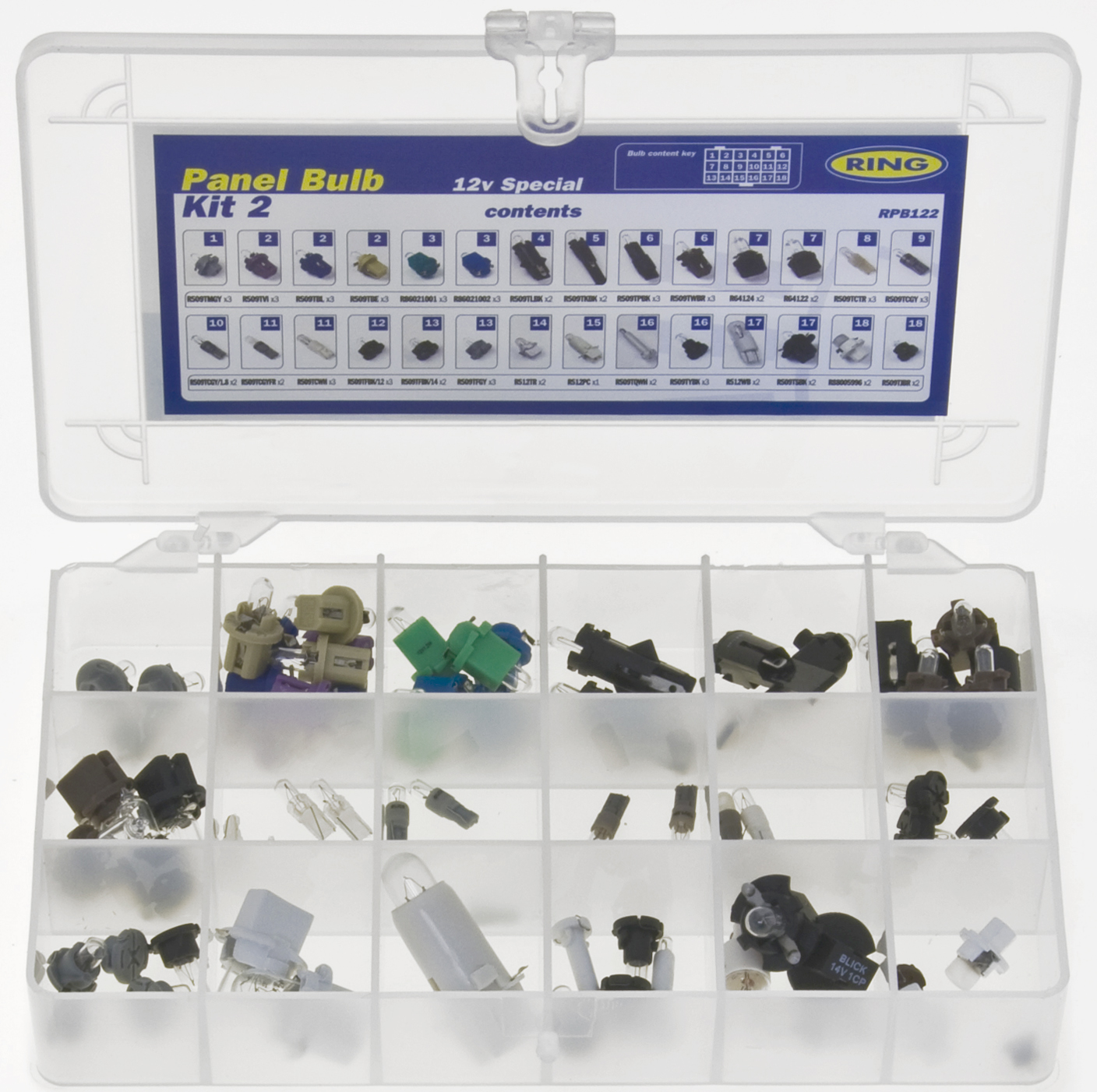 RING AUTOMOTIVE 12V SPECIAL PANEL BULB KIT (69)