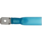 BLUE HEAT SHRINK TERMINALS ADHESIVE LINED PUSH-ON MALES ET223
