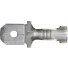 PUSH-ON MALES - 6.3MM ZINC PACK OF 50 ET429