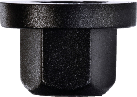 LOCKING NUTS BLACK (50) 16MM x11MM HOLE 11MM LOCKING NUTS BLACK (50) 16MM x11MM HOLE 11MM