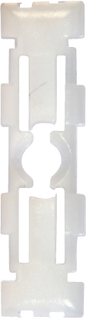 MOULDING CLIPS (20) 31MM x 8.4MM x 5.2MM WHITE/NEUTRAL