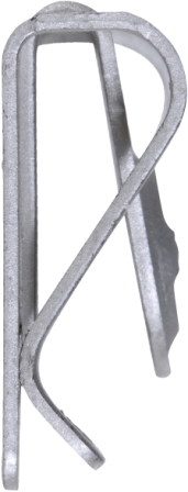 SPRING FASTENERS LARGE (10) 24.8MM x 25MM ZINC/ALUMINIUM FINISH