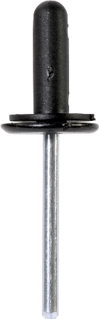 BODY TRIM RIVETS (50) 6MM HEAD 15.8MM FLANGE ALUMINIUM
