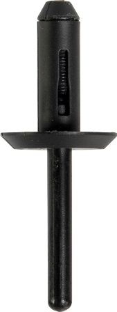 PLASTIC RIVETS (50) BLACK 7MM x 17.5MM LARGE FLANGE 18.9MM FLANG PLASTIC RIVETS (50) BLACK 7MM x 17.5MM LARGE FLANGE 18.9MM FLANG