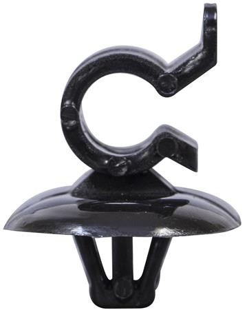 FIX336 BLACK BONNET ROD CLIPS (20) PSA699P3/792834