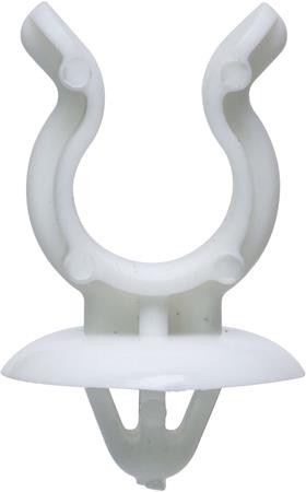 FIX363 WHITE BONNET ROD CLIPS (20) UNIVERSAL