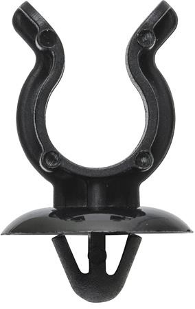 FIX369 BLACK GLOSS BONNET ROD CLIPS (20) UNIVERSAL