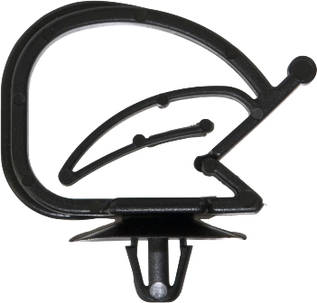 PIPE CABLE CLIPS(50) CABLE HARNESS CLIP FITS HOLE 6MM BLACK