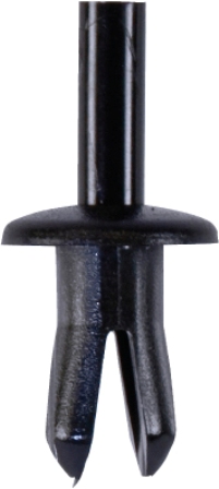 DRIVE RIVETS BLACK (50) HEAD 7.6MM FITS HOLE 3.5MM