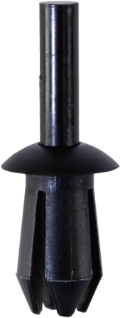 DRIVE RIVETS BLACK (50) HEAD 9.5MM FITS HOLE 6MM