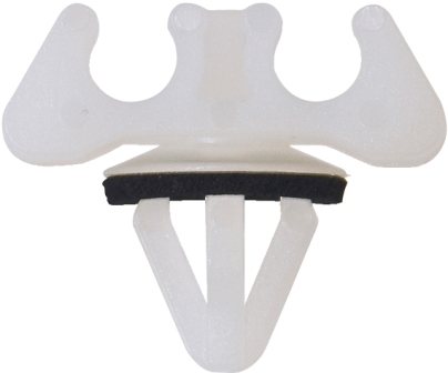 PIPE CABLE CLIPS (50) FOR PIPE 4.8MM (x2) WHITE FITS HOLE 8MM