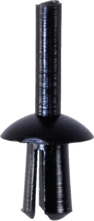 DRIVE RIVETS BLACK (50) HEAD 8MM FITS HOLE 3.5MM