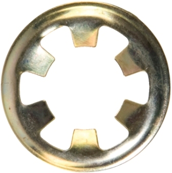 FLAT CLIPS ROUND ID 8MM 5/16" (200) ZINC FASTENERS PUSH ON