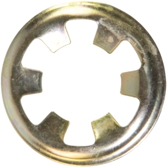 FLAT CLIPS ROUND ID 5/16" 8MM (200) ZINC FASTENERS PUSH ON