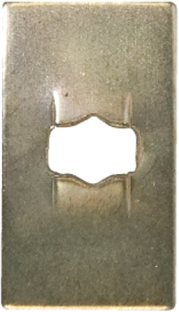 FLAT CLIPS RECTANGULAR ID 3/32" 2.4MM (200)ZINC FASTENERS PUSH