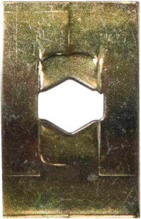 FLAT CLIPS RECTANGULAR ID 1/8" 3.2MM (200) ZINC FASTENERS PUSH