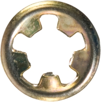 FLAT CLIPS ROUND ID 5MM 3/16" (200) ZINC FASTENERS PUSH ON