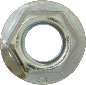 M10 SERRATED FLANGE NUTS METRIC (100) ZINC DIN 6933 NUT