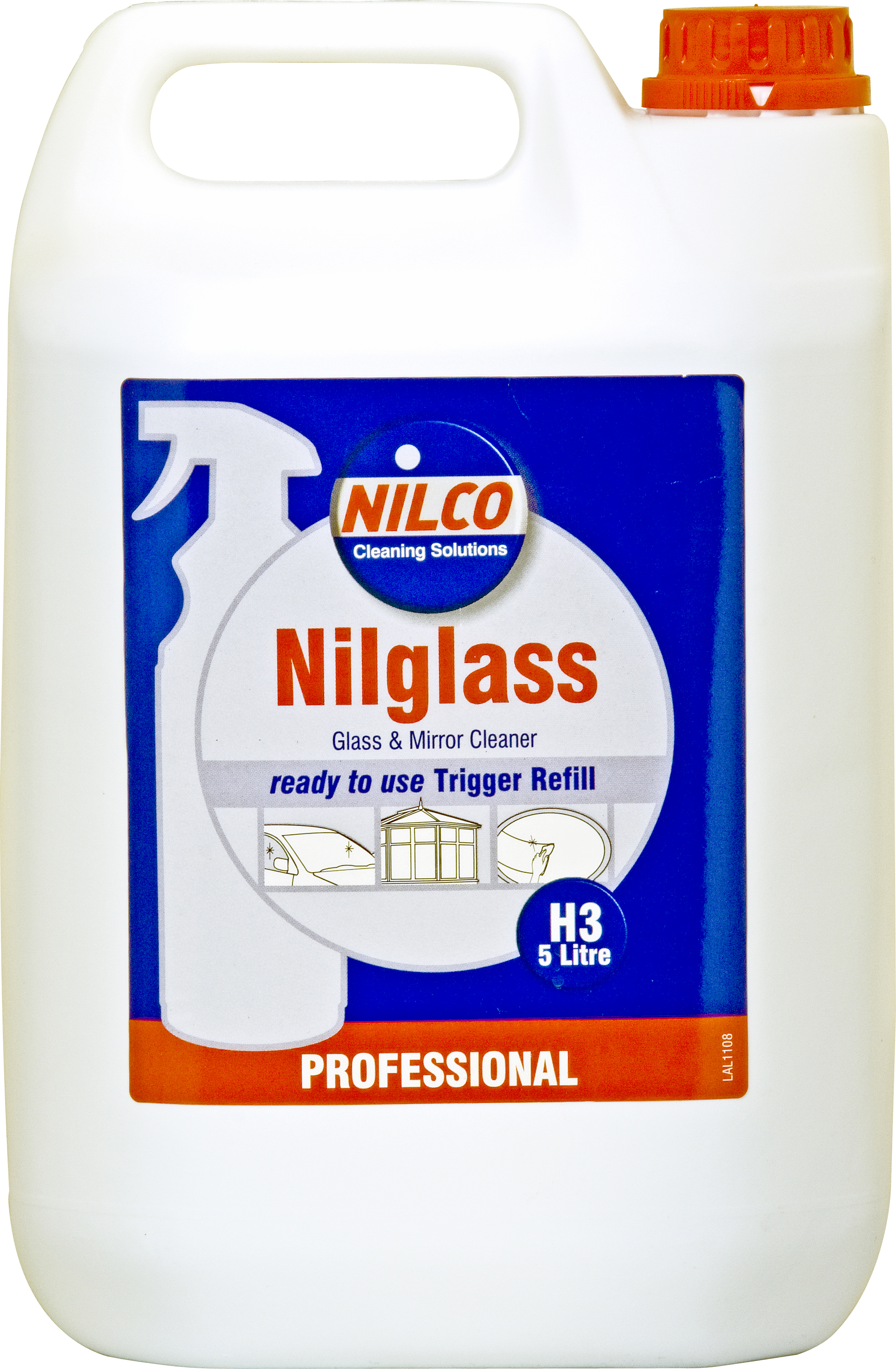 NILCO NILGLASS GLASS & MIRROR CLEANER 5L CONTAINERS (2) NILCO NILGLASS GLASS & MIRROR CLEANER 5L CONTAINERS (2)