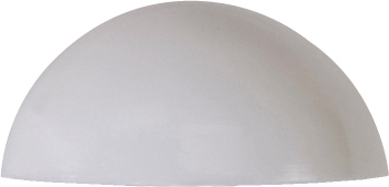 NUMBER PLATE FASTENERS WHITE (100) DOMES & CAPS