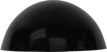 NUMBER PLATE FASTENERS BLACK (100) DOMES & CAPS