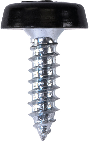 NUMBER PLATE FASTENERS BLACK 4.8MM x 18MM (100) SHORT NUMBER PLATE FASTENERS BLACK 4.8MM x 18MM (100) SHORT