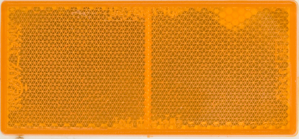 SELF ADHESIVE REFLECTORS - AMBER (10)