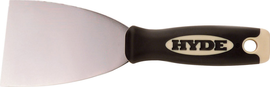 HYDE "MAZZGRIP PRO" STIFF SCRAPER - CHESEL ENDED HYDE "MAZZGRIP PRO" STIFF SCRAPER - CHESEL ENDED