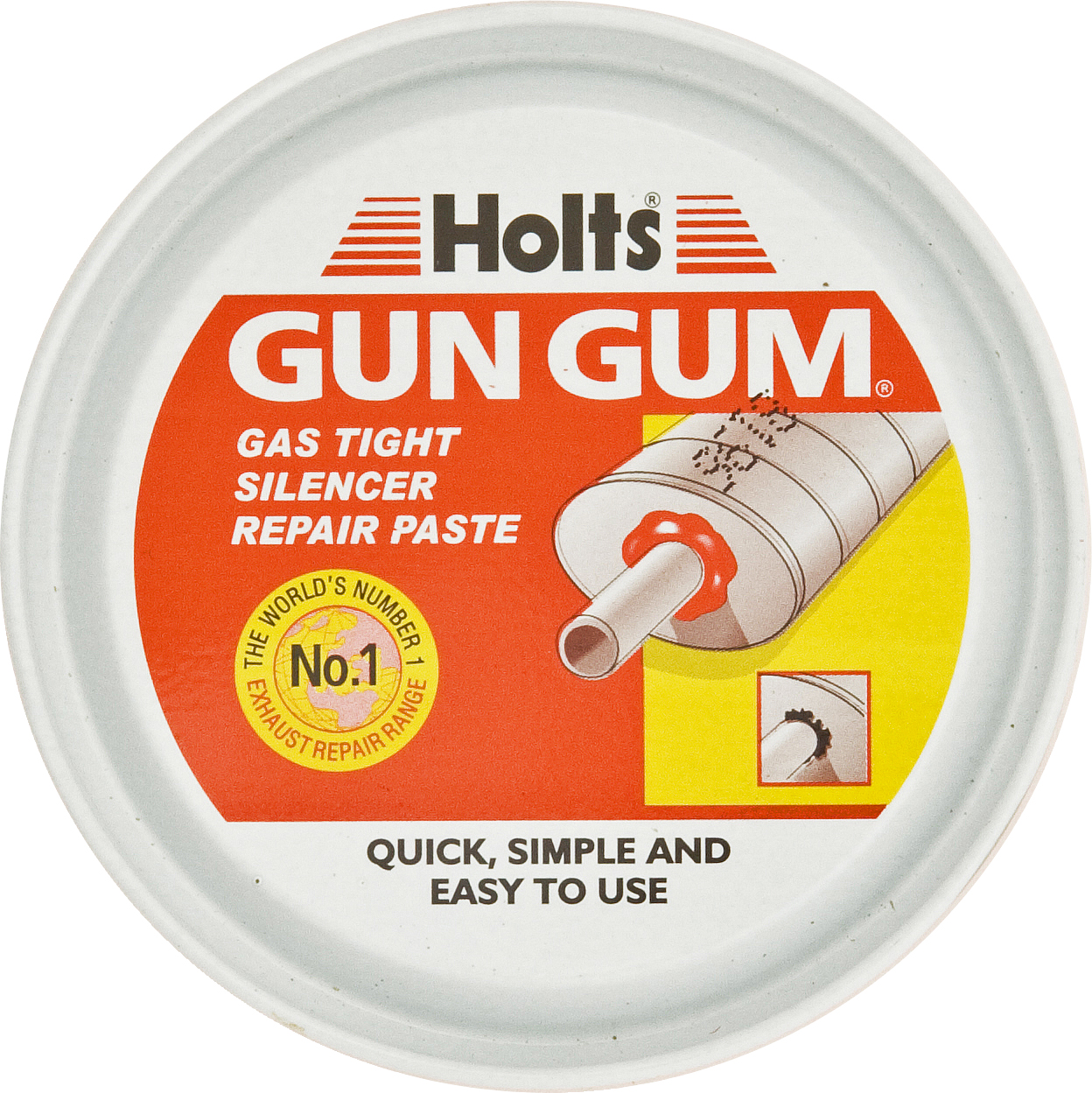 HOLTS GUN GUM SILENCER REPAIR PASTE 200G TIN (12)