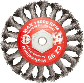 SIT CONICAL BRUSH 95MM M10 TWIST KNOT SIT CONICAL BRUSH 95MM M10 TWIST KNOT
