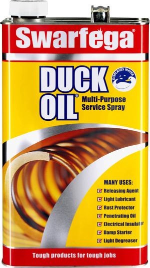 DEB20 SWARFEGA 'Duck Oil' Multi-Purpose Service Spray 5 LITRE DEB20 SWARFEGA 'Duck Oil' Multi-Purpose Service Spray 5 LITRE