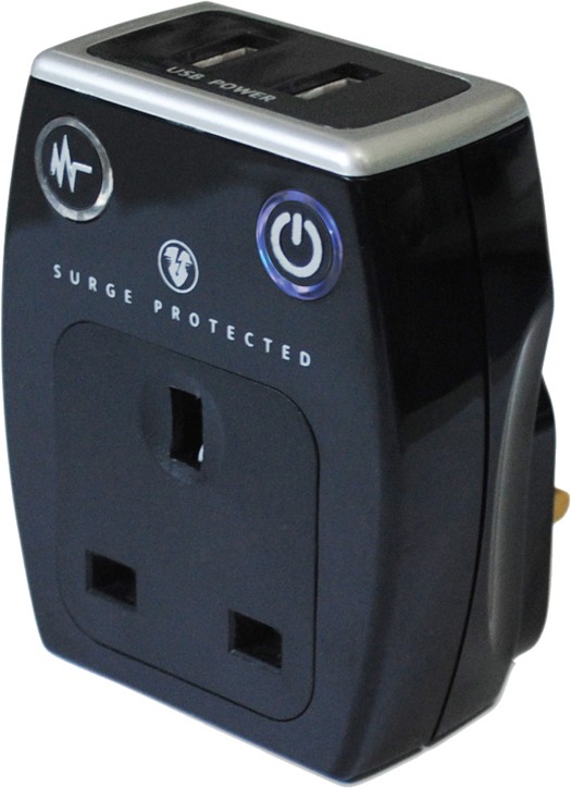 ERP71 Surge Protector with 2 x USB Sockets ERP71 Surge Protector with 2 x USB Sockets