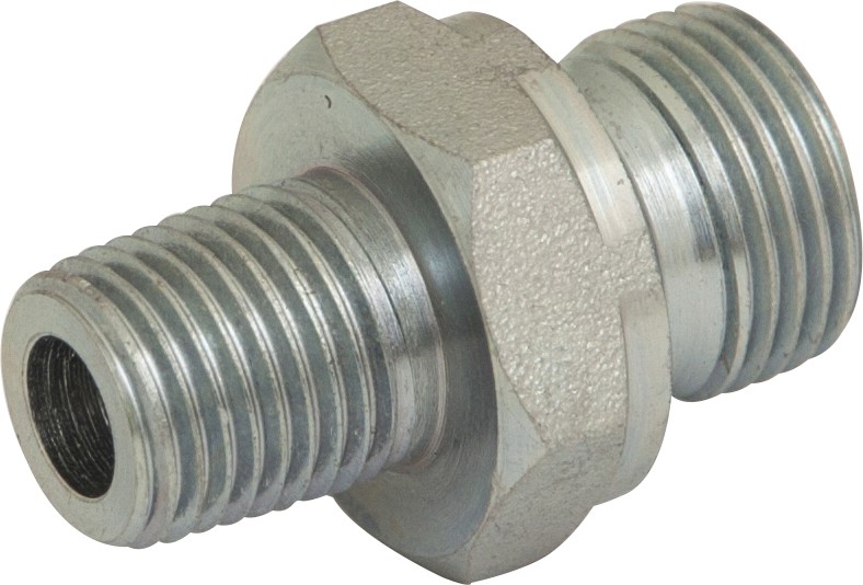 HYDRAULIC BSPP/BSPT ADAPTOR MALE : MALE 1/2" : 1/2" HY103 HYDRAULIC BSPP/BSPT ADAPTOR MALE : MALE 1/2" : 1/2" HY103