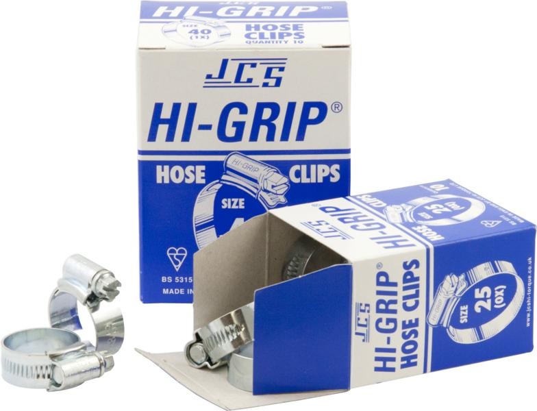 JCS HI GRIP HOSE CLIPS BOXED JCX2A (10) SIZE 50 35MM-50MM JCS HI GRIP HOSE CLIPS BOXED JCX2A (10) SIZE 50 35MM-50MM