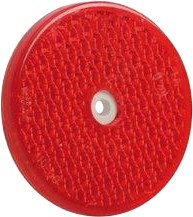 ROUND REFLECTORS SCREW-ON TYPE RED 63MM REF3 X 10 ROUND REFLECTORS SCREW-ON TYPE RED 63MM REF3 X 10