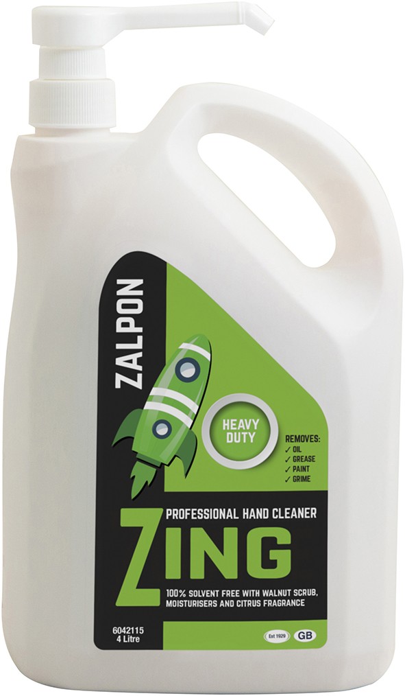 RZ2014 ZALPON ZING CITRUS GEL HAND CLEANER 4 x 4 LITRE