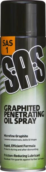 GRAPHITED PENETRATING OIL SPRAY 500ML (6) SAS1 GRAPHITED PENETRATING OIL SPRAY 500ML (6) SAS1