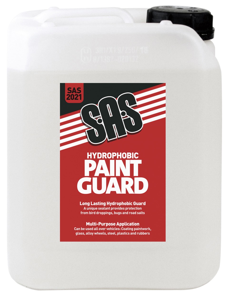 SAS HYDROPHOBIC PAINT GUARD PROTECTS 5L CONTAINER SAS2021 SAS HYDROPHOBIC PAINT GUARD PROTECTS 5L CONTAINER SAS2021