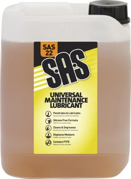 SAS 5L x 4 UNIVERSAL MAINTENANCE & LUBRICANT WITH PTFE SAS 5L x 4 UNIVERSAL MAINTENANCE & LUBRICANT WITH PTFE