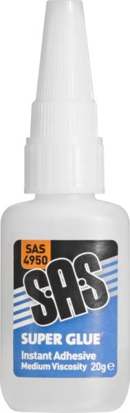 SUPER GLUE - MEDIUM VISCOSITY 20G BOTTLE SAS4950 SUPER GLUE - MEDIUM VISCOSITY 20G BOTTLE SAS4950
