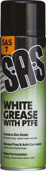 WHITE GREASE WITH PTFE 500ML (6) SAS7 AEROSOL