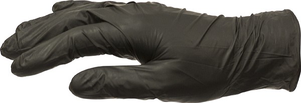 BLACK PEARL SOFT NITRILE GLOVES POWDER FREE MEDIUM BOX100 VC563